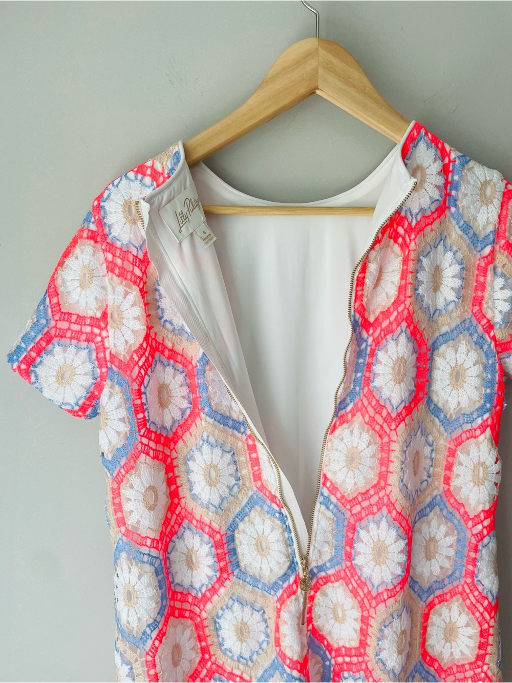 Lilly Pulitzer Leyla Shift Dress Unicorn - Picture 12 of 13